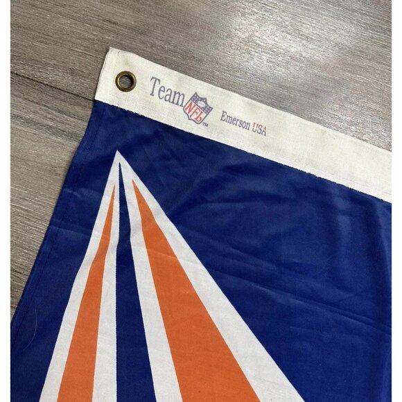 Denver Broncos Huge 3'x5' NFL Licensed Helmet Flag/Banner Emerson USA - Picture 3 of 5